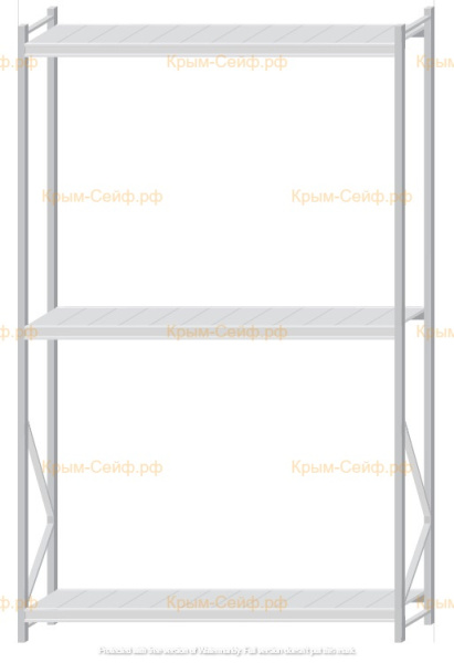 Стеллаж MS Pro Z 3000x1800x500 (3 яруса)