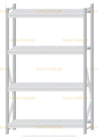 Стеллаж MS Pro Z 2000x1200x400 (4 яруса)