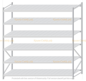 Стеллаж MS Pro Z 2500x2400x1000 (6 ярусов)