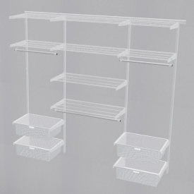 Гардеробная система ПРАКТИК Home Прихожая Large 10 белая