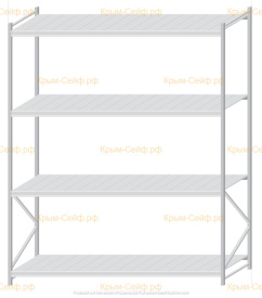 Стеллаж MS Pro Z 3000x2400x1000 (4 яруса)