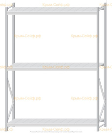 Стеллаж MS Pro Z 2500x1800x500 (3 яруса)