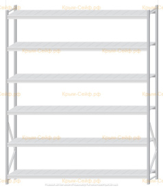 Стеллаж MS Pro Z 3000x2400x500 (6 ярусов)
