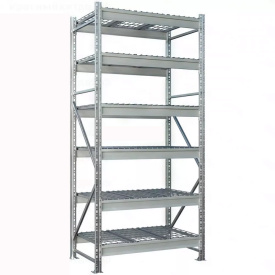 Стеллаж MS Pro Z 2500x900x600 (6 ярусов с секционным сетчатым настилом)