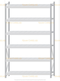 Стеллаж MS Pro Z 2500x1500x400 (6 ярусов)