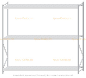Стеллаж MS Pro Z 2500x2700x600 (3 яруса)