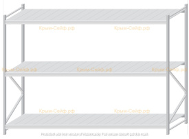 Стеллаж MS Pro Z 2000x2700x1000 (3 яруса)