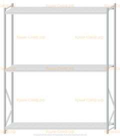 Стеллаж MS Pro Z 3000x2400x600 (3 яруса)