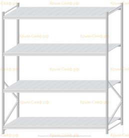 Стеллаж MS Pro Z 2500x2100x1000 (4 яруса)