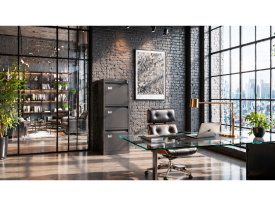 Картотечный шкаф Практик A-43 антрацит