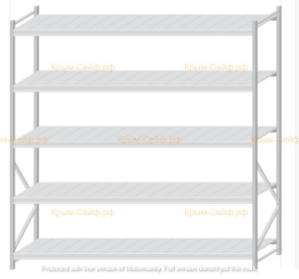Стеллаж MS Pro Z 2500x2400x800 (5 ярусов)