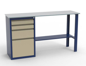 Верстак в гараж однотумбовый - ЛВ-1Т.04.00