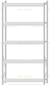 Стеллаж MS Pro Z 3000x1500x400 (5 ярусов)