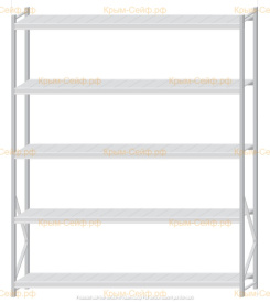 Стеллаж MS Pro Z 3000x2400x500 (5 ярусов)