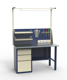 Верстак слесарный рабочий однотумбовый СВ-1Т.03.00.14_сб2