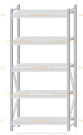 Стеллаж MS Pro Z 2000x900x400 (5 ярусов)