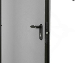 Дверь техническая металл с вентиляционной решеткой