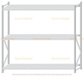 Стеллаж MS Pro Z 2000x2100x600 (3 яруса)