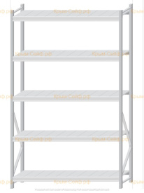 Стеллаж MS Pro Z 2500x1500x500 (5 ярусов)
