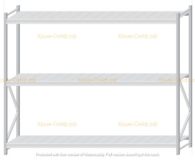 Стеллаж MS Pro Z 2000x2400x600 (3 яруса)