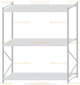 Стеллаж MS Pro Z 2500x2100x1000 (3 яруса)