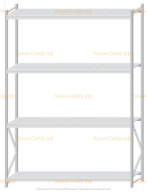 Стеллаж MS Pro Z 3000x2100x600 (4 яруса)