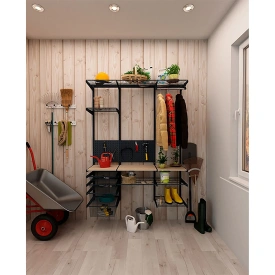 Гардеробная система ПРАКТИК Home Дача 1 графит