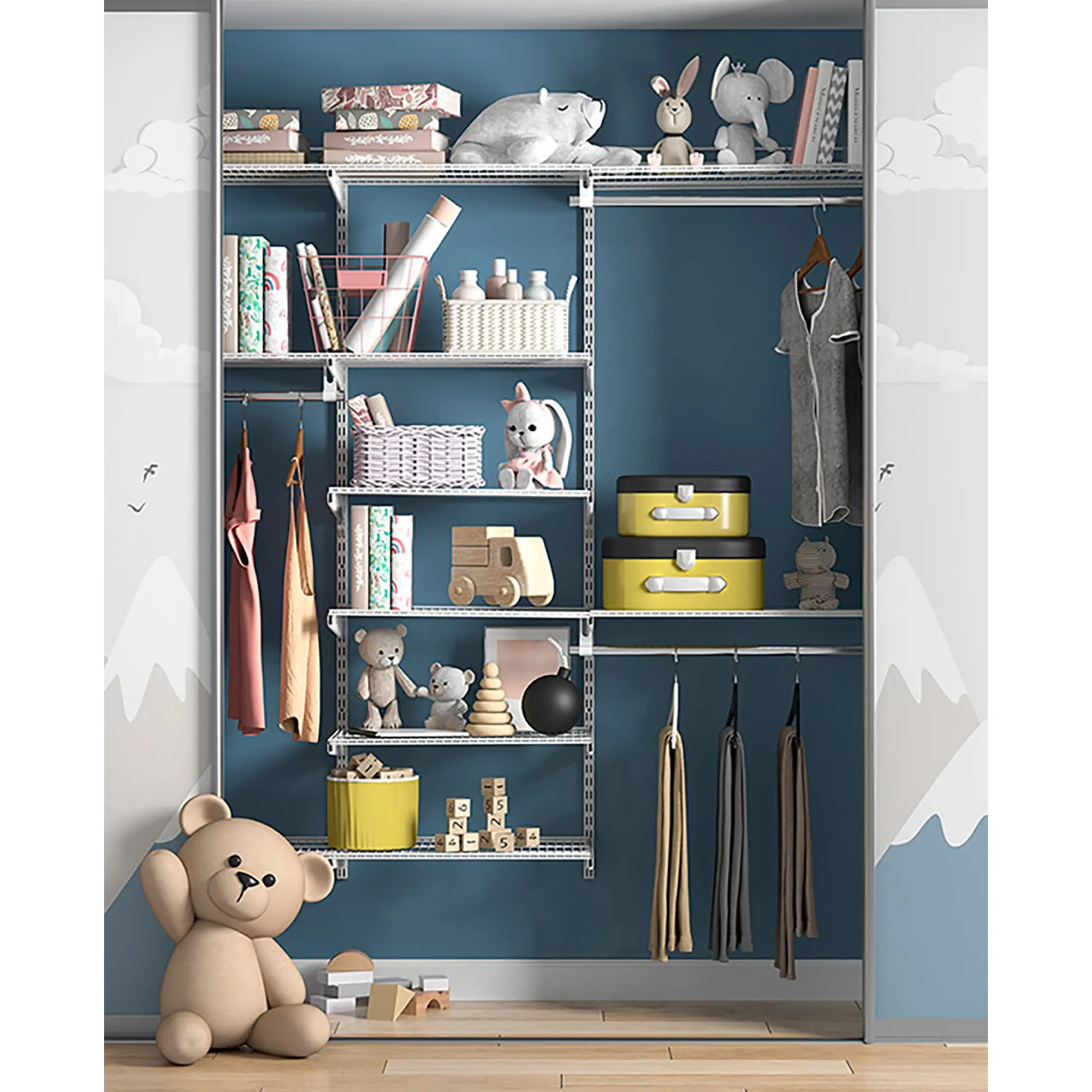 Гардеробная система ПРАКТИК Home Детская 3 белая