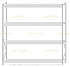 Стеллаж MS Pro Z 2500x2400x500 (4 яруса)