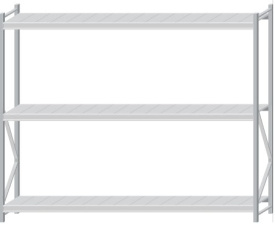 Стеллаж MS Pro Z 2000x2400x500 (3 яруса)