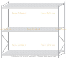 Стеллаж MS Pro Z 2500x2700x1000 (3 яруса)
