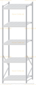 Стеллаж MS Pro Z 3000x900x800 (5 ярусов)