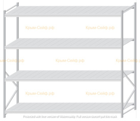 Стеллаж MS Pro Z 2500x2700x1000 (4 яруса)