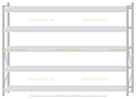 Стеллаж MS Pro Z 2000x2700x400 (5 ярусов)