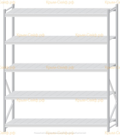 Стеллаж MS Pro Z 2500x2100x600 (5 ярусов)