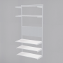 Гардеробная система ПРАКТИК Home Балкон 3 белая