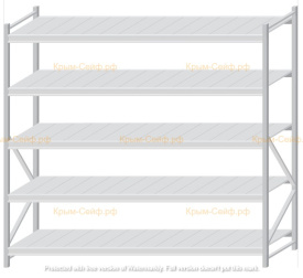 Стеллаж MS Pro Z 2000x2100x800 (5 ярусов)