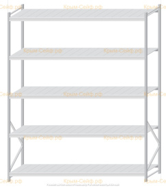 Стеллаж MS Pro Z 3000x2400x800 (5 ярусов)