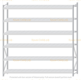 Стеллаж MS Pro Z 2500x2400x500 (6 ярусов)