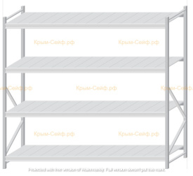 Стеллаж MS Pro Z 2000x2100x800 (4 яруса)