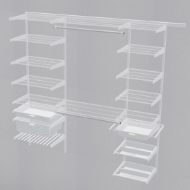 Гардеробная система ПРАКТИК Home Прихожая Large 8 белая