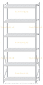 Стеллаж MS Pro Z 3000x1200x500 (6 ярусов)