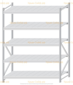 Стеллаж MS Pro Z 2000x1500x800 (5 ярусов)