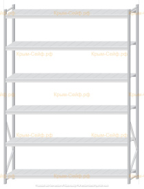 Стеллаж MS Pro Z 3000x2100x500 (6 ярусов)