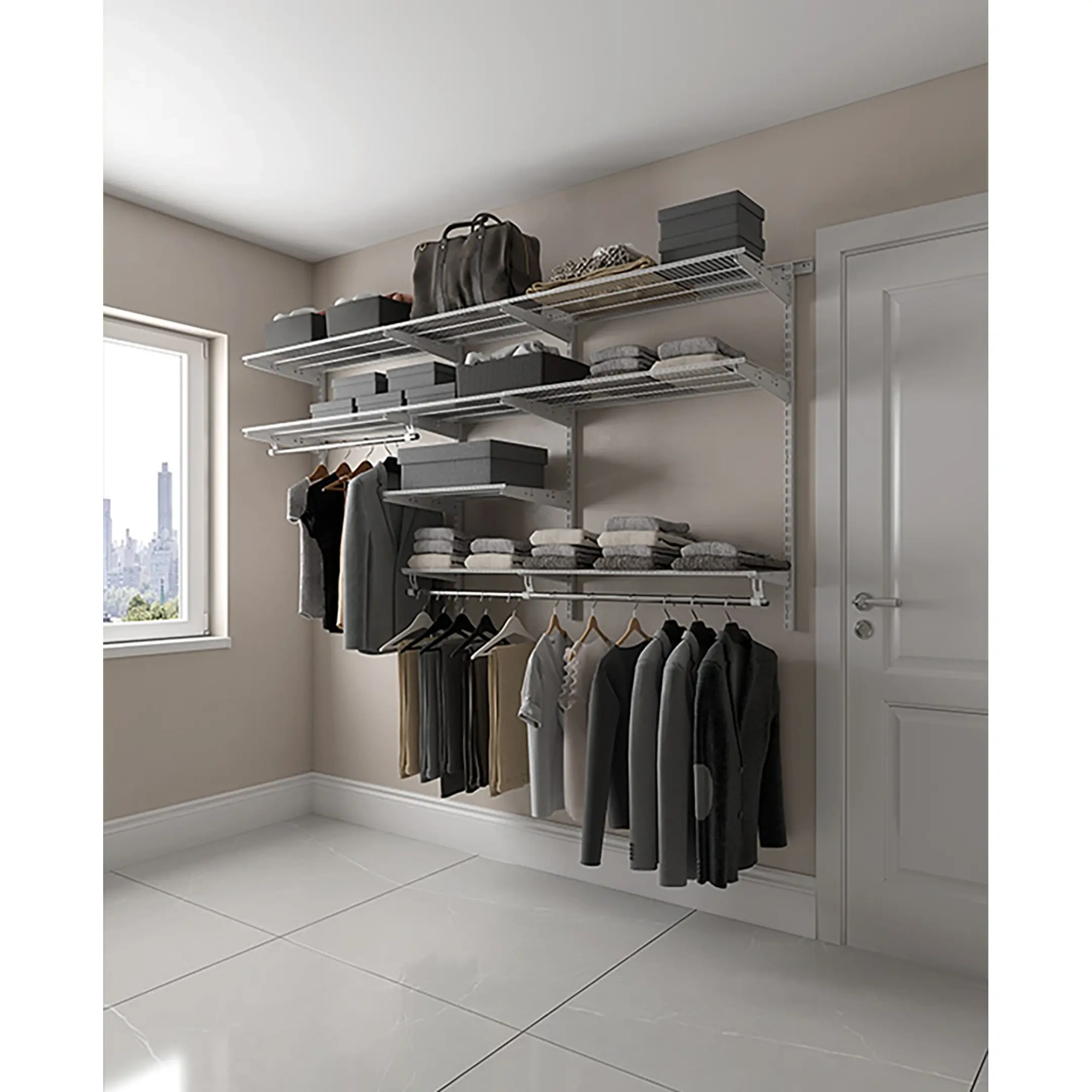 Гардеробная система ПРАКТИК Home Optima G240 графит