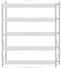 Стеллаж MS Pro Z 2500x2100x500 (5 ярусов)