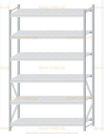 Стеллаж MS Pro Z 2500x1500x600 (6 ярусов)