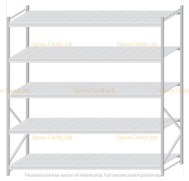 Стеллаж MS Pro Z 2500x2400x1000 (5 ярусов)