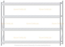 Стеллаж MS Pro Z 2000x2700x400 (4 яруса)