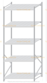 Стеллаж MS Pro Z 3000x1200x1000 (5 ярусов)